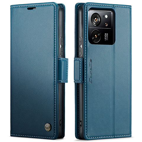 Coque Portefeuille Livre Cuir Etui Clapet C03S pour Xiaomi Mi 13T 5G Bleu