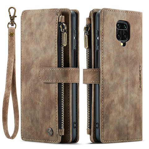 Coque Portefeuille Livre Cuir Etui Clapet C03S pour Xiaomi Poco M2 Pro Marron