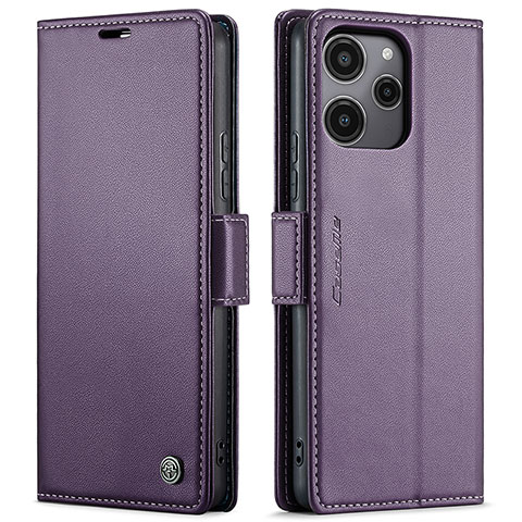 Coque Portefeuille Livre Cuir Etui Clapet C03S pour Xiaomi Poco M6 Pro 5G Violet