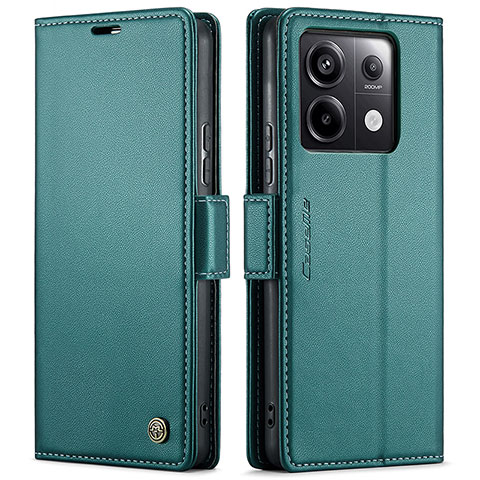 Coque Portefeuille Livre Cuir Etui Clapet C03S pour Xiaomi Redmi Note 13 Pro 5G Vert