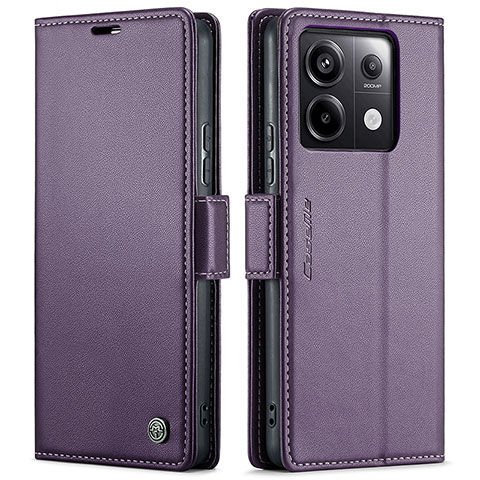 Coque Portefeuille Livre Cuir Etui Clapet C03S pour Xiaomi Redmi Note 13 Pro 5G Violet