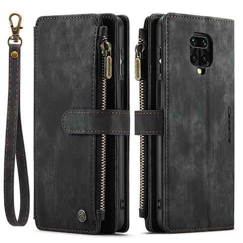 Coque Portefeuille Livre Cuir Etui Clapet C03S pour Xiaomi Redmi Note 9S Noir