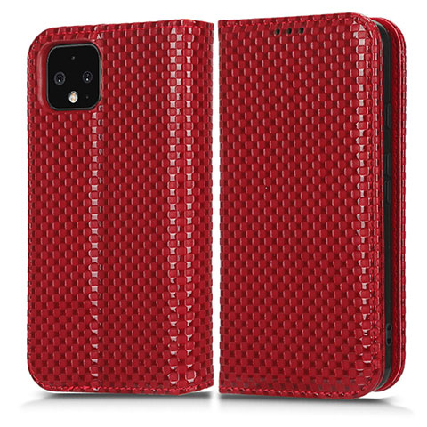 Coque Portefeuille Livre Cuir Etui Clapet C03X pour Google Pixel 4 XL Rouge