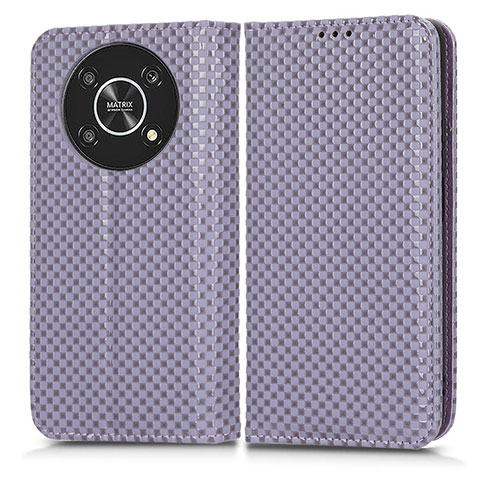 Coque Portefeuille Livre Cuir Etui Clapet C03X pour Huawei Honor Magic4 Lite 5G Violet