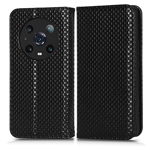 Coque Portefeuille Livre Cuir Etui Clapet C03X pour Huawei Honor Magic4 Pro 5G Noir