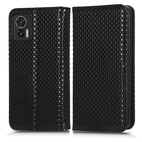 Coque Portefeuille Livre Cuir Etui Clapet C03X pour Motorola Moto Edge 30 Lite 5G Noir