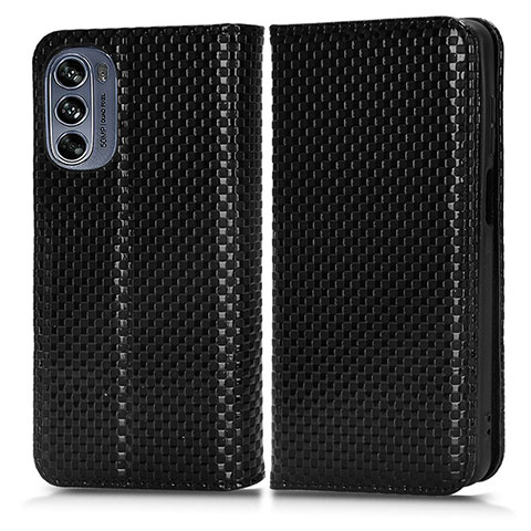 Coque Portefeuille Livre Cuir Etui Clapet C03X pour Motorola Moto G62 5G Noir