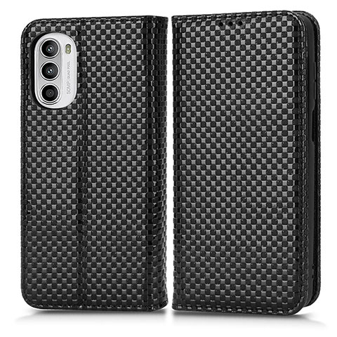 Coque Portefeuille Livre Cuir Etui Clapet C03X pour Motorola Moto G82 5G Noir