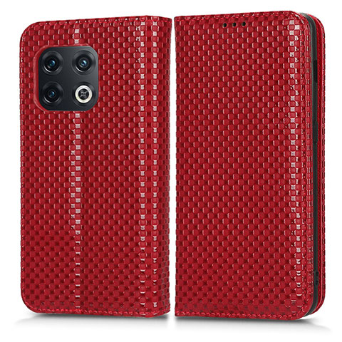 Coque Portefeuille Livre Cuir Etui Clapet C03X pour OnePlus 10 Pro 5G Rouge