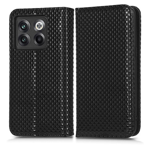 Coque Portefeuille Livre Cuir Etui Clapet C03X pour OnePlus 10T 5G Noir