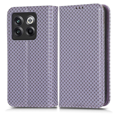 Coque Portefeuille Livre Cuir Etui Clapet C03X pour OnePlus 10T 5G Violet