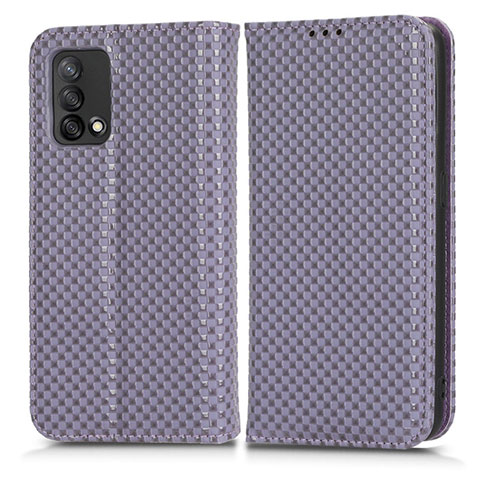 Coque Portefeuille Livre Cuir Etui Clapet C03X pour Oppo A74 4G Violet