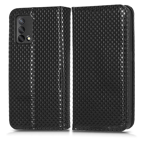 Coque Portefeuille Livre Cuir Etui Clapet C03X pour Oppo F19 Noir