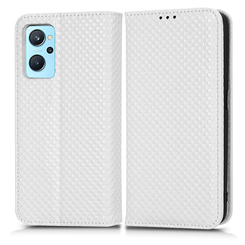 Coque Portefeuille Livre Cuir Etui Clapet C03X pour Oppo K10 4G Blanc