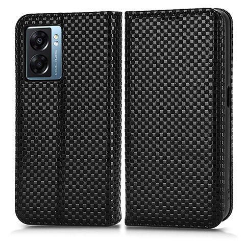 Coque Portefeuille Livre Cuir Etui Clapet C03X pour Oppo K10 5G India Noir