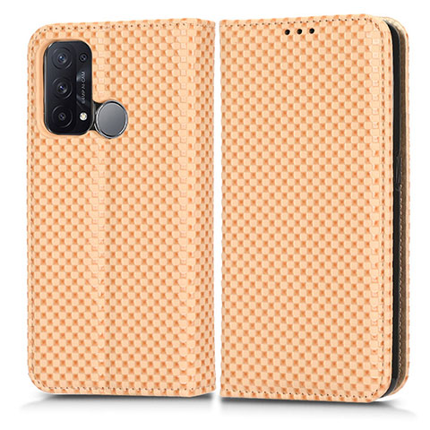 Coque Portefeuille Livre Cuir Etui Clapet C03X pour Oppo Reno5 A Or