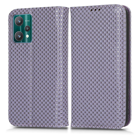 Coque Portefeuille Livre Cuir Etui Clapet C03X pour Realme 9 5G Violet