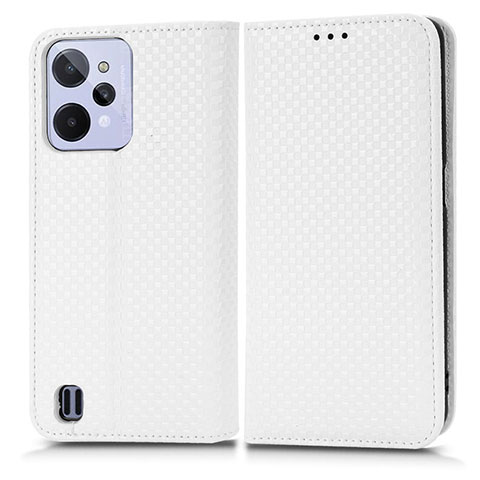 Coque Portefeuille Livre Cuir Etui Clapet C03X pour Realme C31 Blanc