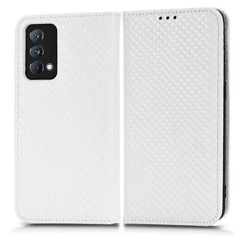 Coque Portefeuille Livre Cuir Etui Clapet C03X pour Realme GT Master 5G Blanc