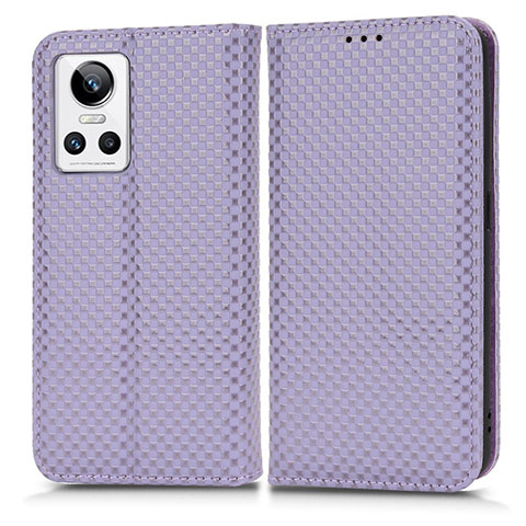 Coque Portefeuille Livre Cuir Etui Clapet C03X pour Realme GT Neo3 5G Violet