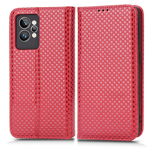 Coque Portefeuille Livre Cuir Etui Clapet C03X pour Realme GT2 Pro 5G Rouge