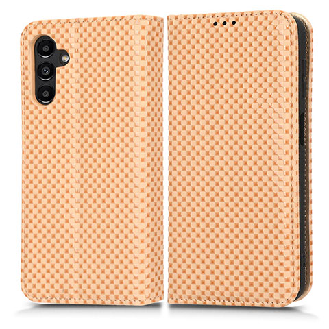 Coque Portefeuille Livre Cuir Etui Clapet C03X pour Samsung Galaxy A13 5G Or