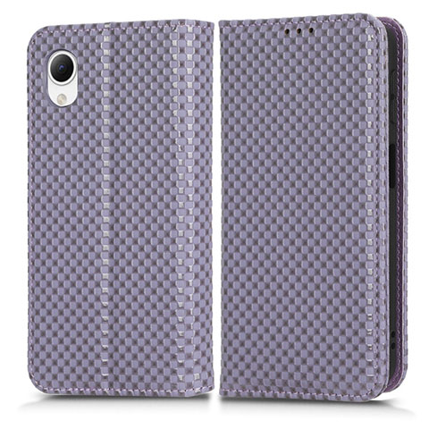 Coque Portefeuille Livre Cuir Etui Clapet C03X pour Samsung Galaxy A23e 5G Violet