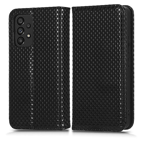 Coque Portefeuille Livre Cuir Etui Clapet C03X pour Samsung Galaxy A53 5G Noir