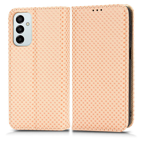 Coque Portefeuille Livre Cuir Etui Clapet C03X pour Samsung Galaxy F23 5G Or