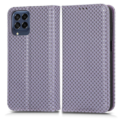 Coque Portefeuille Livre Cuir Etui Clapet C03X pour Samsung Galaxy M53 5G Violet