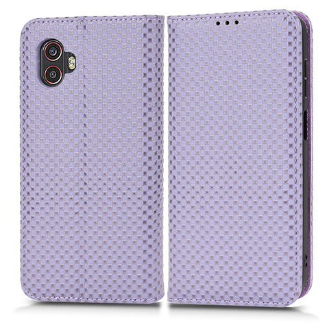 Coque Portefeuille Livre Cuir Etui Clapet C03X pour Samsung Galaxy XCover 6 Pro 5G Violet