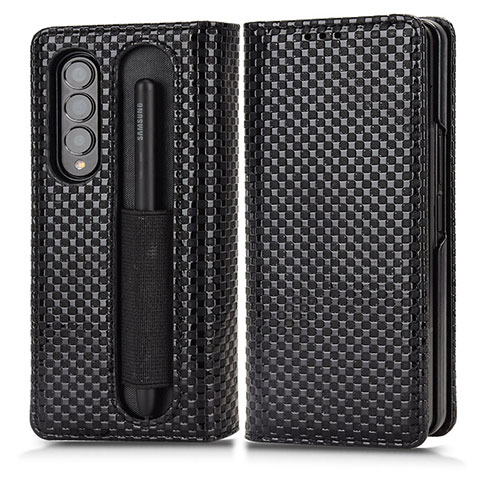 Coque Portefeuille Livre Cuir Etui Clapet C03X pour Samsung Galaxy Z Fold4 5G Noir