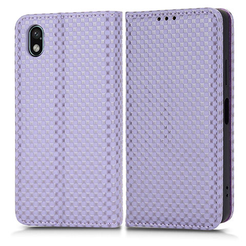 Coque Portefeuille Livre Cuir Etui Clapet C03X pour Sony Xperia Ace III Violet