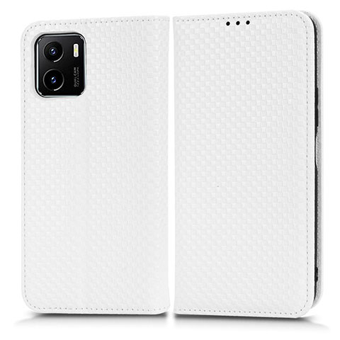 Coque Portefeuille Livre Cuir Etui Clapet C03X pour Vivo iQOO U5x Blanc