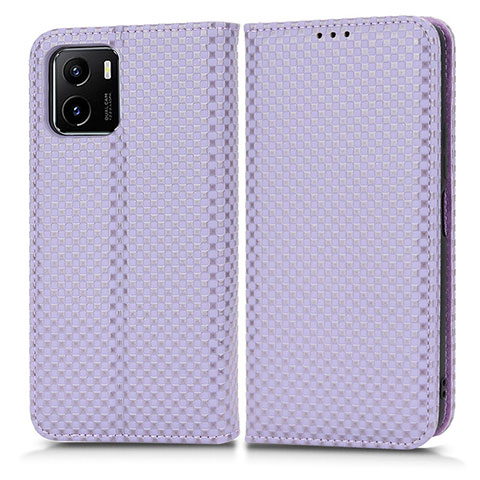 Coque Portefeuille Livre Cuir Etui Clapet C03X pour Vivo Y32t Violet