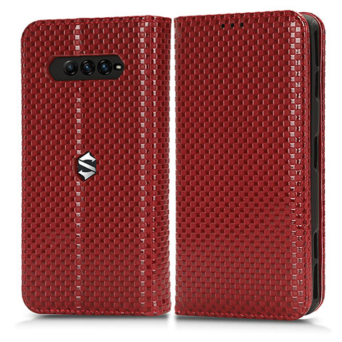 Coque Portefeuille Livre Cuir Etui Clapet C03X pour Xiaomi Black Shark 4 5G Rouge