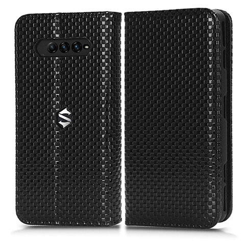 Coque Portefeuille Livre Cuir Etui Clapet C03X pour Xiaomi Black Shark 4 Pro 5G Noir