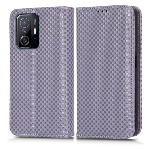 Coque Portefeuille Livre Cuir Etui Clapet C03X pour Xiaomi Mi 11T 5G Violet