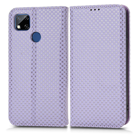 Coque Portefeuille Livre Cuir Etui Clapet C03X pour Xiaomi POCO C3 Violet