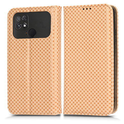 Coque Portefeuille Livre Cuir Etui Clapet C03X pour Xiaomi Poco C40 Or