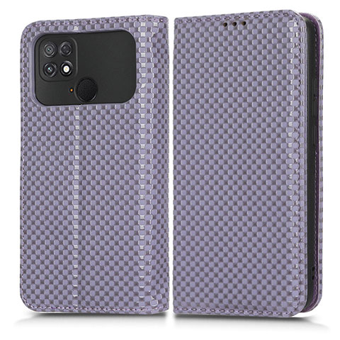 Coque Portefeuille Livre Cuir Etui Clapet C03X pour Xiaomi Poco C40 Violet