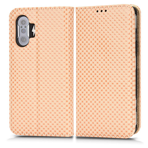 Coque Portefeuille Livre Cuir Etui Clapet C03X pour Xiaomi Poco F3 GT 5G Or