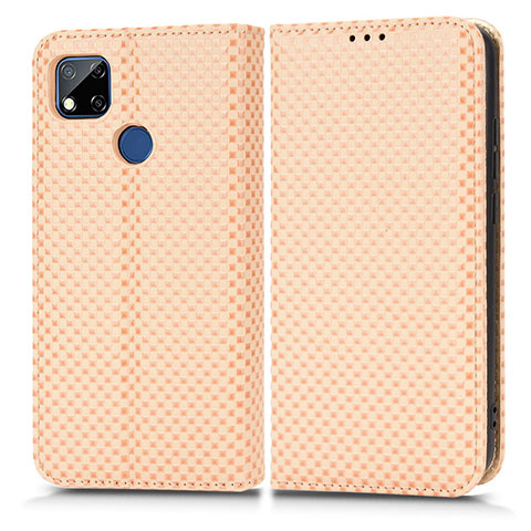 Coque Portefeuille Livre Cuir Etui Clapet C03X pour Xiaomi Redmi 9C Or