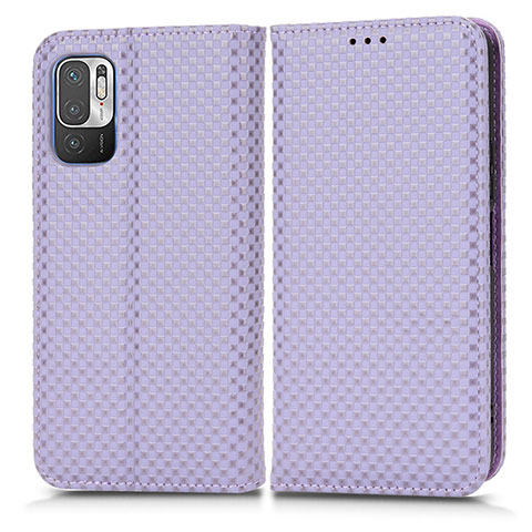 Coque Portefeuille Livre Cuir Etui Clapet C03X pour Xiaomi Redmi Note 10 JE 5G Violet