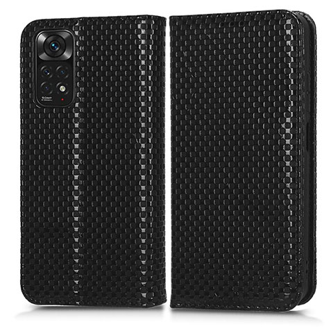 Coque Portefeuille Livre Cuir Etui Clapet C03X pour Xiaomi Redmi Note 11 4G (2022) Noir