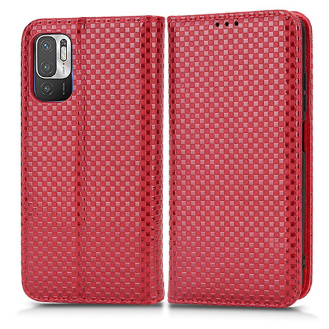 Coque Portefeuille Livre Cuir Etui Clapet C03X pour Xiaomi Redmi Note 11 SE 5G Rouge