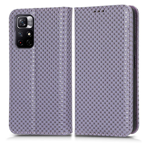 Coque Portefeuille Livre Cuir Etui Clapet C03X pour Xiaomi Redmi Note 11S 5G Violet