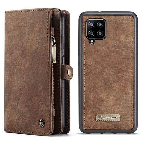 Coque Portefeuille Livre Cuir Etui Clapet C04S pour Samsung Galaxy A12 5G Marron