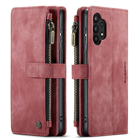 Coque Portefeuille Livre Cuir Etui Clapet C04S pour Samsung Galaxy A32 4G Rouge