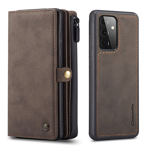 Coque Portefeuille Livre Cuir Etui Clapet C04S pour Samsung Galaxy A72 5G Marron